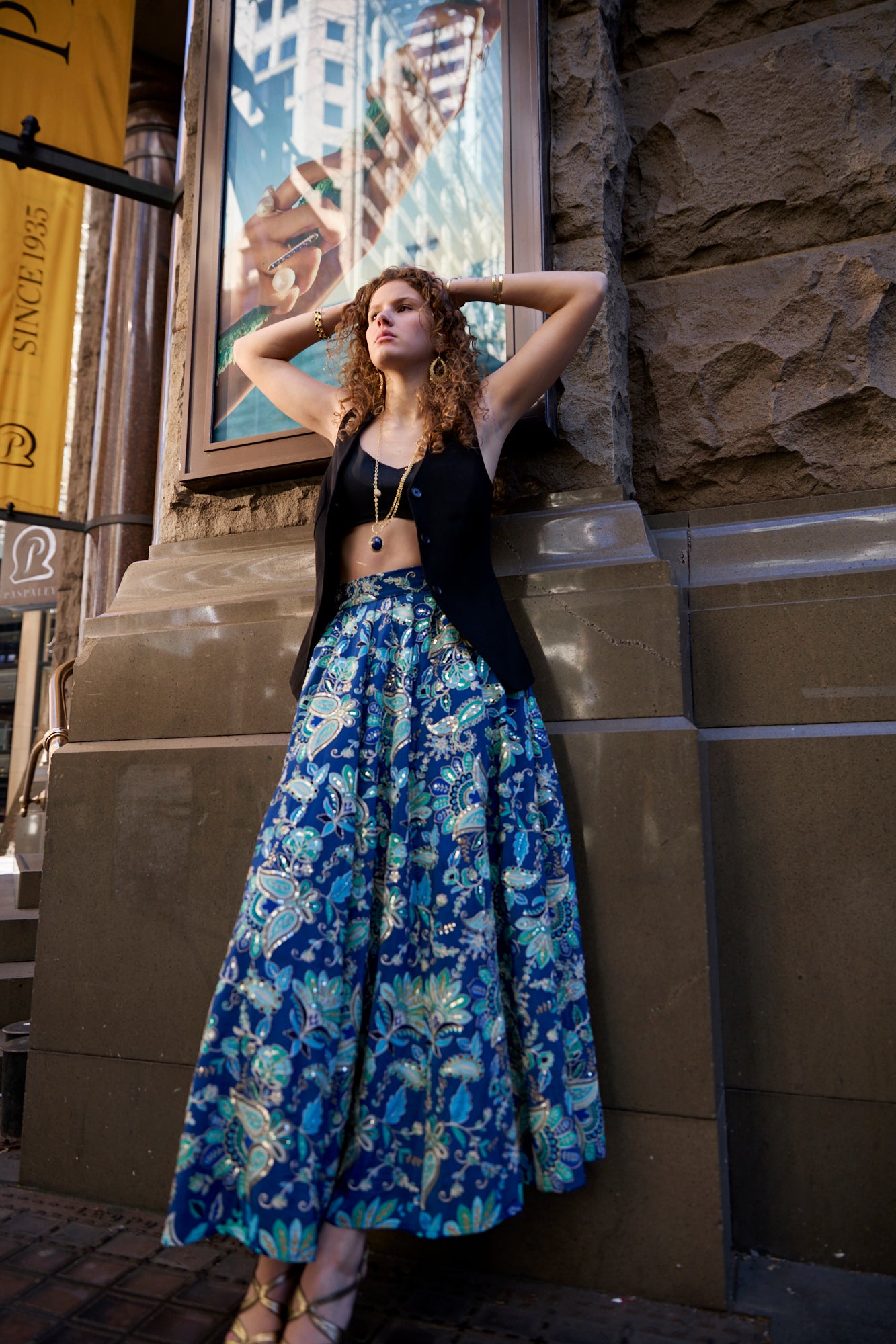 The Aurelia Skirt Blue