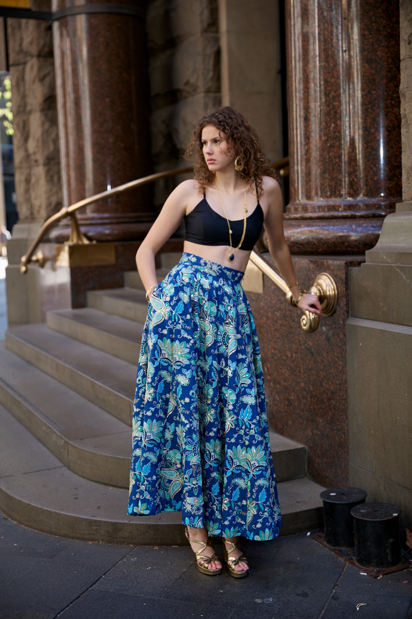 The Aurelia Skirt Blue