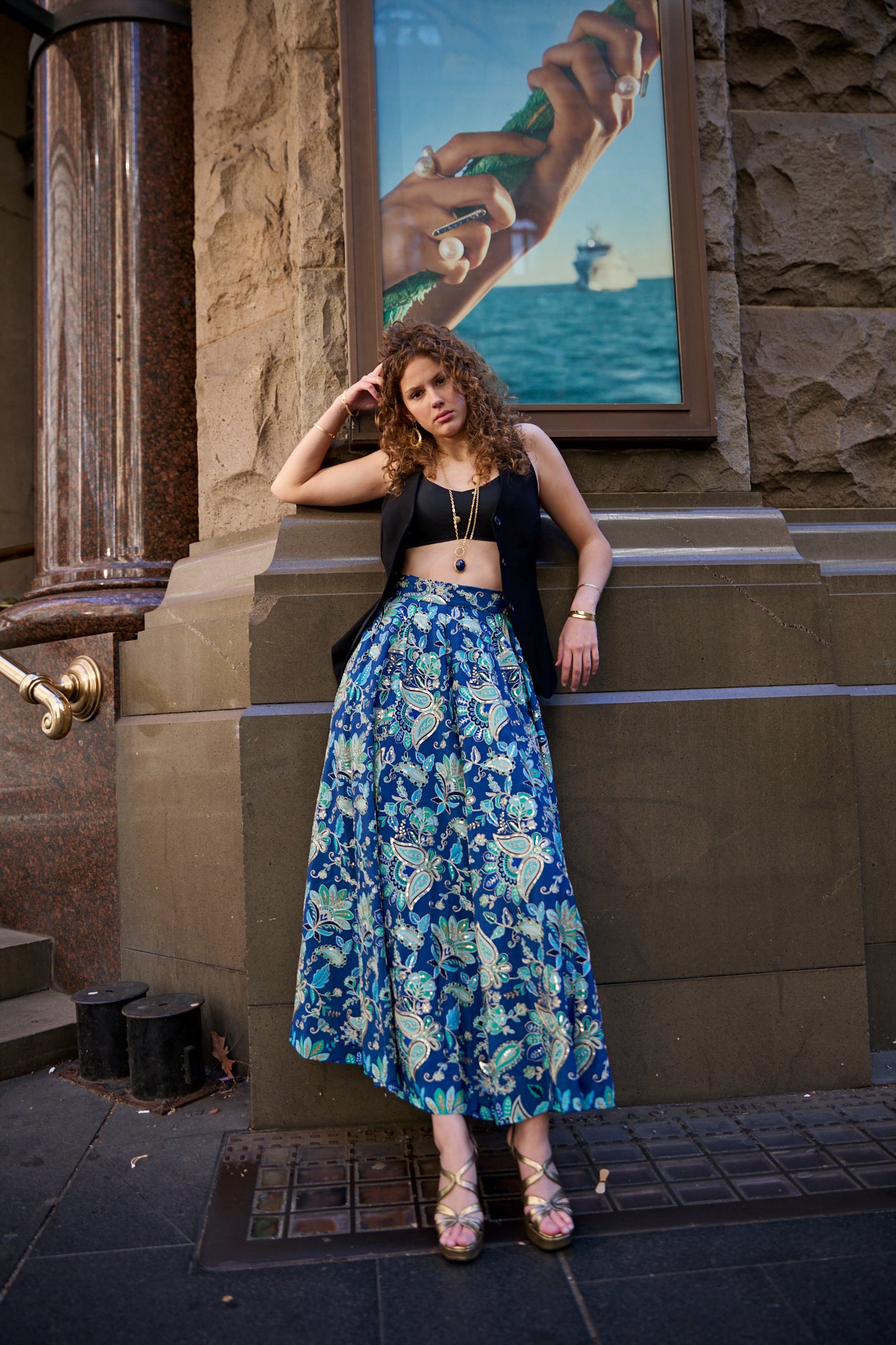 The Aurelia Skirt Blue