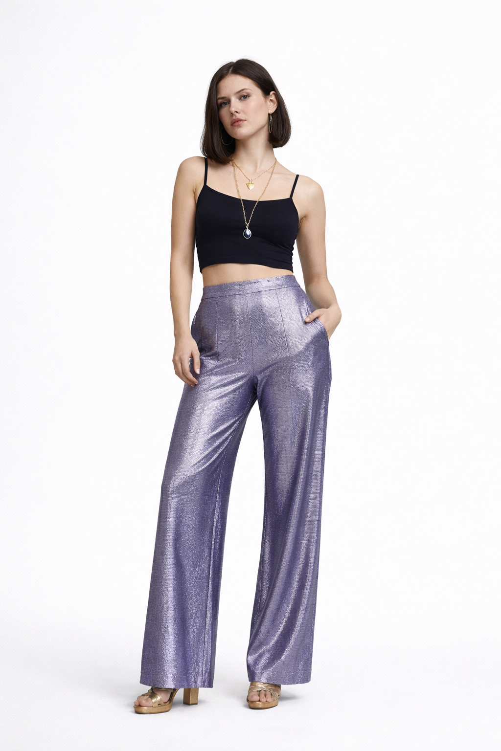 LILAC LUMINA WIDE-LEG PANT