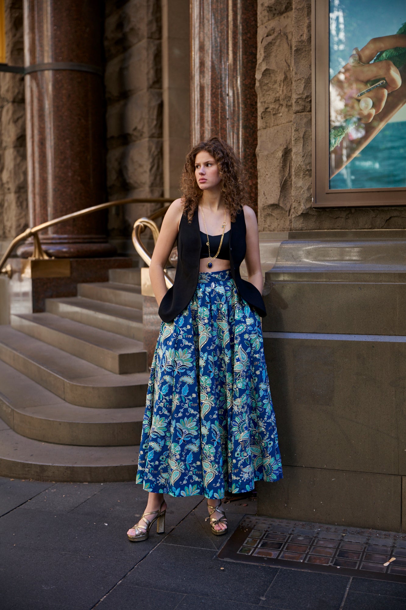 The Aurelia Skirt Blue