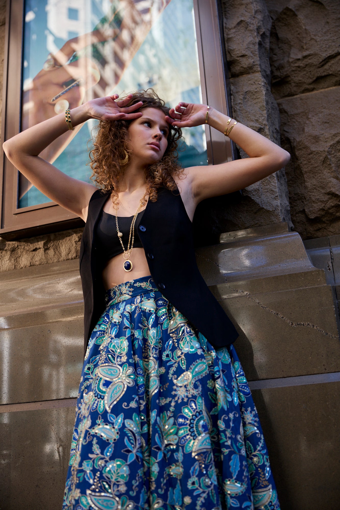 The Aurelia Skirt Blue